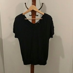 Black vneck shirt